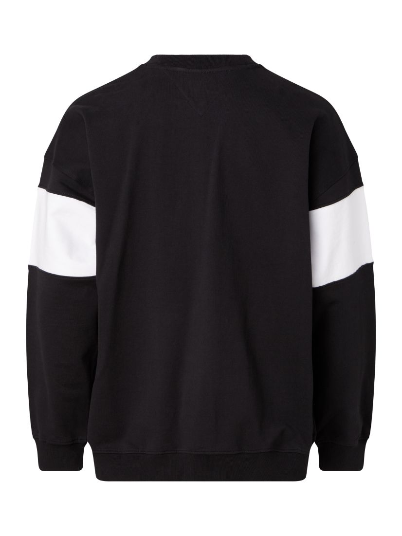 Tommy Jeans Colour-blocked Logo Embroidery Sweatshirt