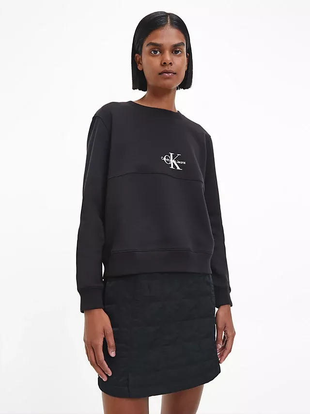 Calvin Klein Jeans Organic Cotton Monogram Sweatshirt