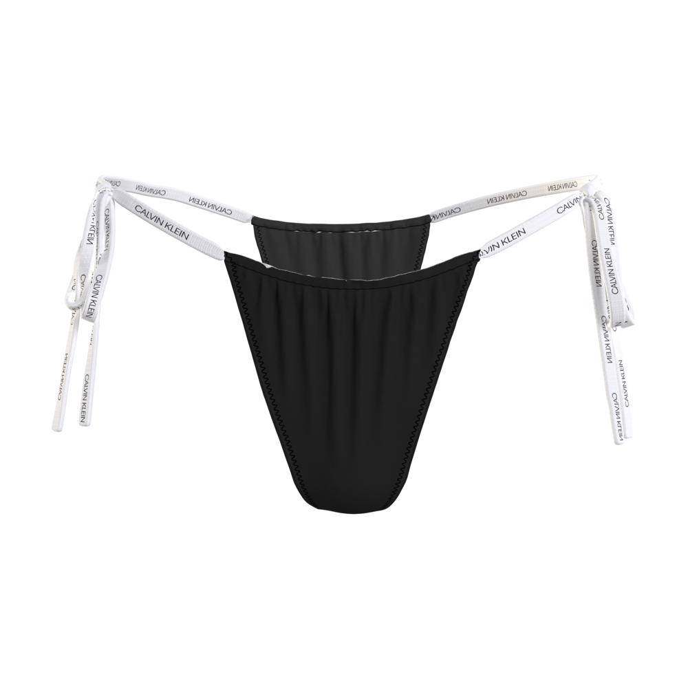 Calvin Klein Jeans Brazilian Bikini Bottom Logo Ties