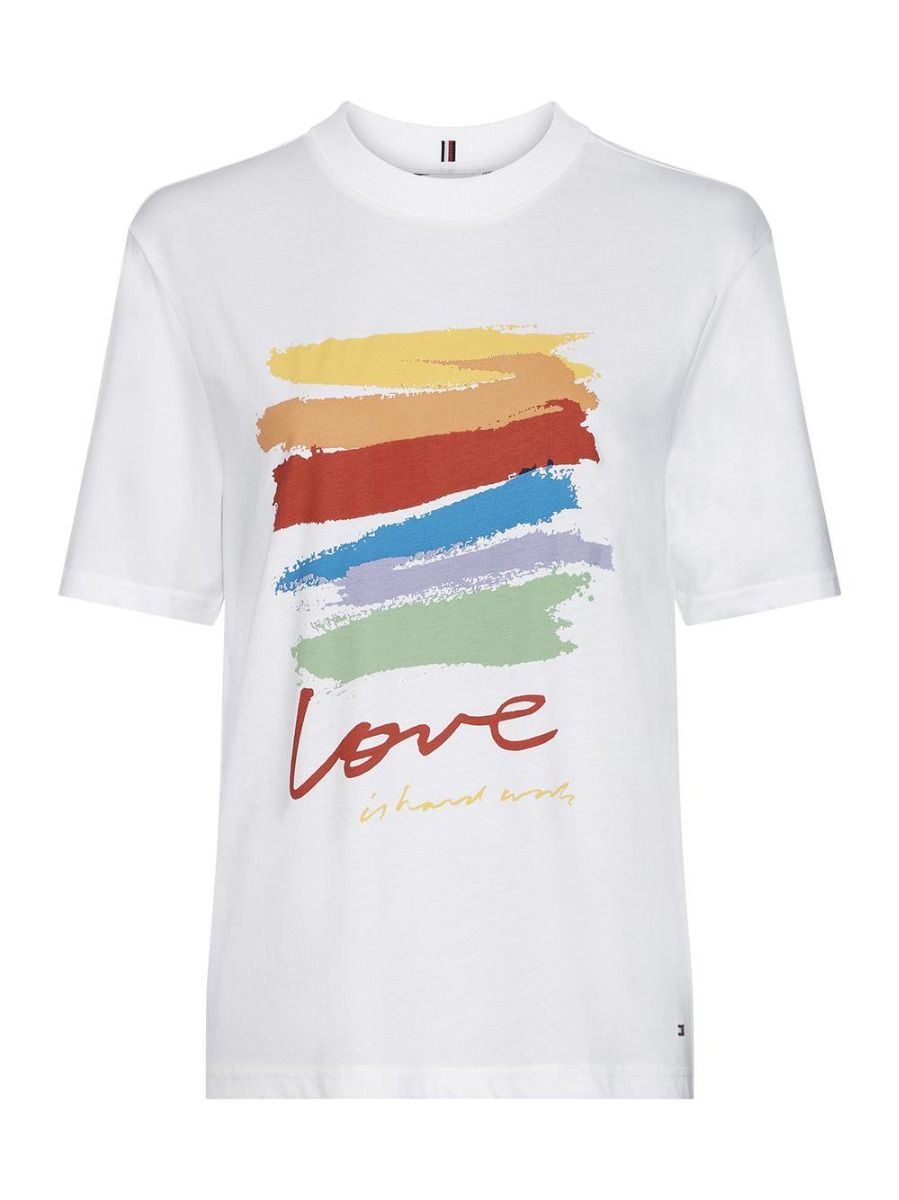 Tommy Hilfiger Rainbow Print T-Shirt